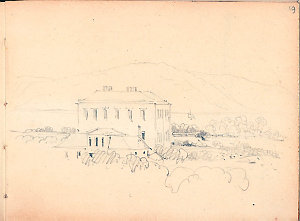 Roslyn Hall, Darlinghurst, c.1836 / pencil sketch by Co...