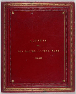 Sir Daniel Cooper papers, [1820s]-1902