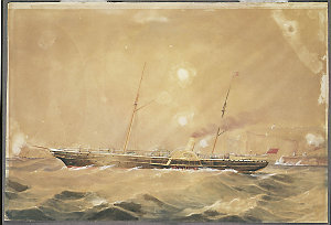 S. S. Coonanbara, ca. 1862-1866 / watercolour by Freder...
