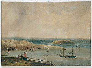 Pyrmont from Sydney, c.1845