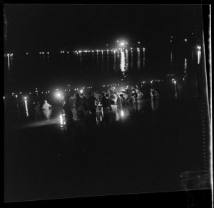 File 42: Prawning at the Entrance at night, 50s / photo...