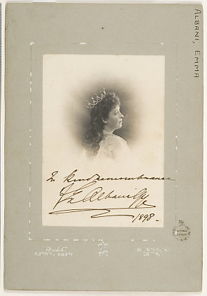 Emma Albani, soprano, ca. 1898 / Walery, photographer t...