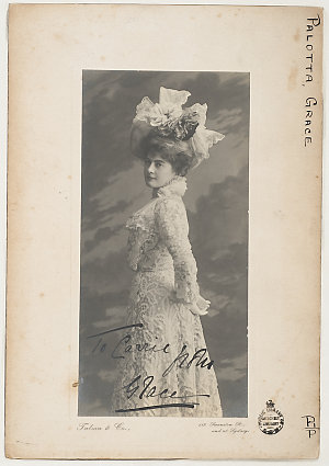 Grace Palotta, ca. 1906 / Talma & Co., 119 Swanston St....