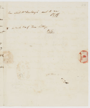 Series 19.16: Letter received by Philip Gidley King fro...
