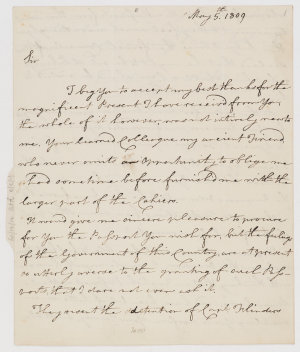 Series 73.110: Copy of a letter received by an unnamed ...