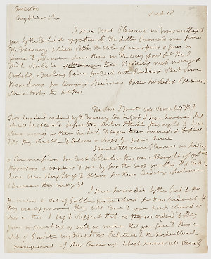 Series 73.124: Copy of a letter received by William Tow...