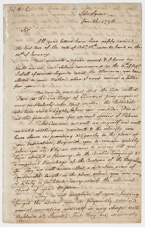 Series 73.053: Copy of a letter received by Friedrich H...