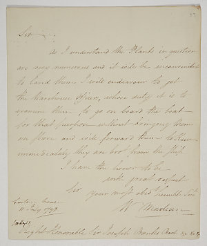 Series 72.079: Letter received by Banks from William Ma...