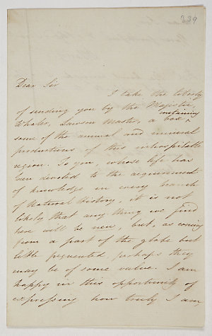 Series 72.143: Letter received by Banks from William Pa...
