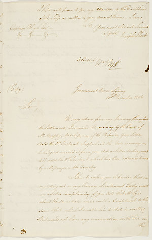 Series 41.07: Copy of a letter received by Joseph Short...