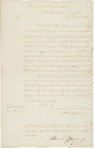 Series 41.23: Copy of a letter received by William Blig...