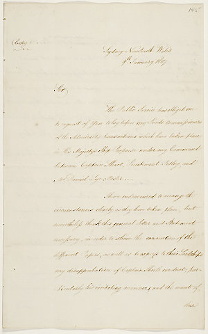 Series 41.30: Copy of a letter received by William Mars...