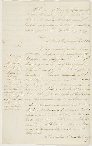 Series 41.06: Copy of a letter received by William Blig...