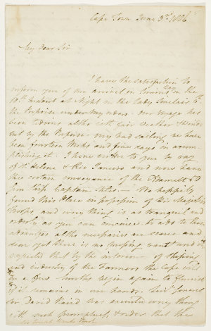 Series 40.049: Letter received by Banks from William Bl...
