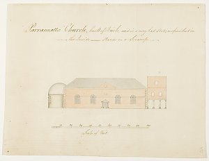 Series 40.069: Sketch being 'Parramatta Church, built o...