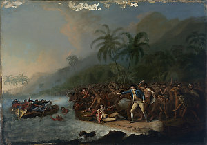 [Death of Captain Cook, ca. 1784] / possibly by John We...