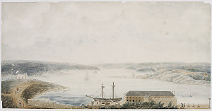 [Dawes Point Battery, 1821 / attributed to Richard Read...