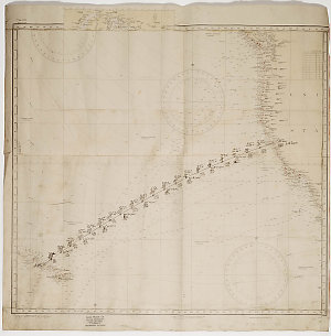 Nautical Chart, California to Hawaii [No. 527 121st Edi...