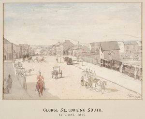 George St looking south, 1842 / John Rae