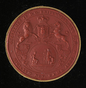 Seals of the colony - William IV and Queen Victoria fir...