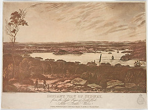 Distant view of Sydney from the Light House at South He...