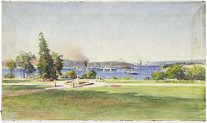 Sydney Harbour, 1900 / drawn by William Lister Lister