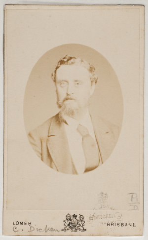 Charles Dicken - portrait, 1874 / Lomer, Brisbane
