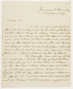 Series 40.087: Letter received by Banks from William Bl...