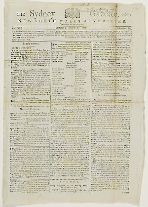 Series 40.122: The Sydney Gazette, and New South Wales ...