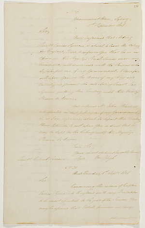 Series 40.129: 'Copies of Letters between Governor Blig...