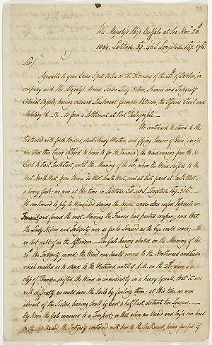 Series 39.091: Letter received by Philip Gidley King fr...