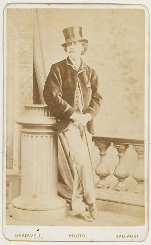 Artemus Ward or other unidentified male, in W.H. Bardwe...