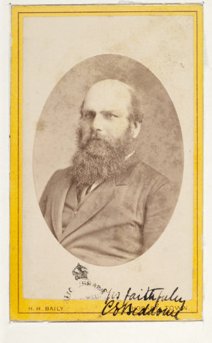 Lieutenant C. E. Beddome, conchologist, after 1866 / ph...