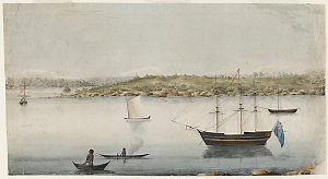 [Benelong Point from Dawes Point], ca. 1804?