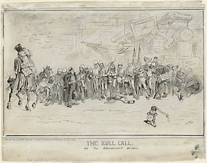 The Roll Call - or The Contingent's Return, 1885 / Livi...