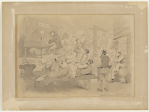 Night concert Ballarat, 1854 / Samuel Thomas Gill