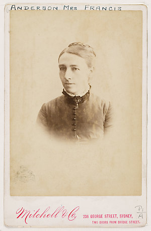 Mrs Francis Anderson [copy of a ca. 1880 photograph bet...