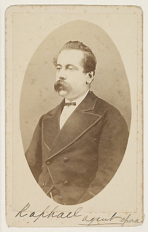 M. L. Raphael, opera agent, ca. 1876 / photographer E. ...