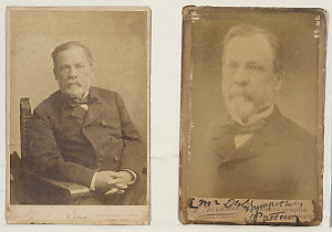 Louis Pasteur, French biologist, 1878 and 1886 / photog...