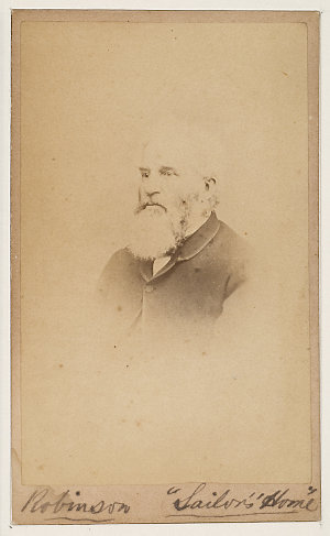 Captain Robinson, captain of the ship Sailor's Home, ca...