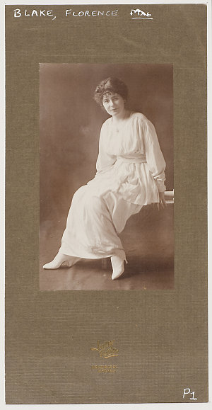 Mrs Florence Blake, ca. 1917 / photographer Judith Flet...