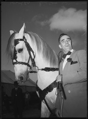 Wirth's Circus - Mr Joyce - horse trainer, March 1950 /...