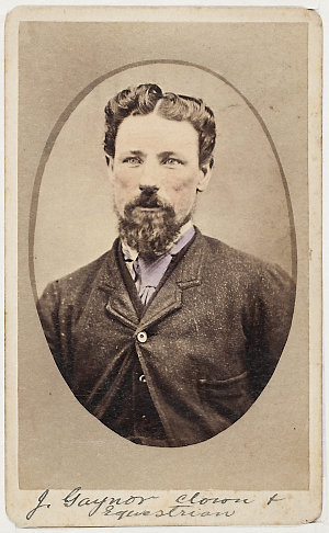 John Gaynor, clown and equestrian, ca. 1870-1880 / phot...