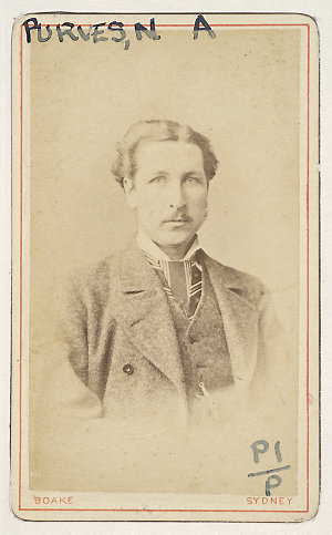 N. A. Purves, ca. 1874 / photographer B. C. Boake