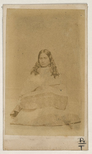 Mary Tahana, Maori, ca. 1870 / photographer H. Webster,...