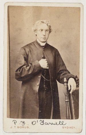P. F. O'Farrell, priest, 1870's / photographer J. T. Go...