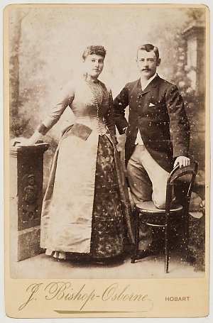 Richard and Elizabeth Geeves of Geeveston, 1880's / pho...