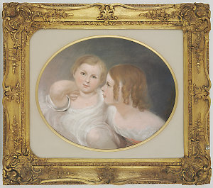 [Portrait of children Stanley and Edith Spark, ca. 1849...