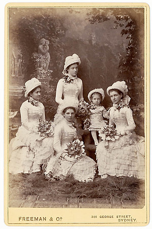 Knox family bridesmaids, March 1882 / Freeman & Co., Sy...