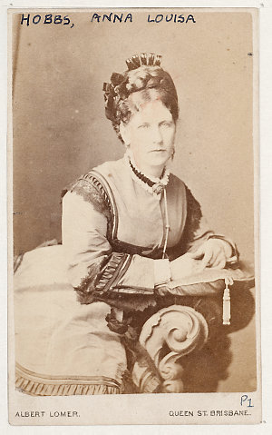 Anna Louisa Hobbs, 1873 / photographer Albert Lomer